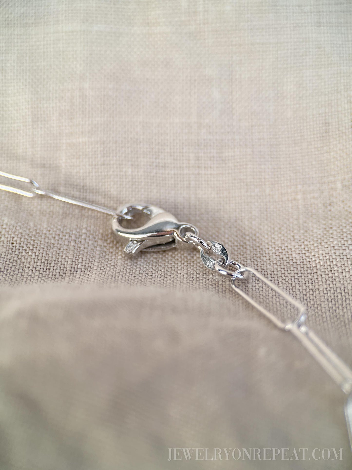 Chain Bracelet in Sterling Silver, Heavy Link or Minimalist Paperclip Charm Bracelet