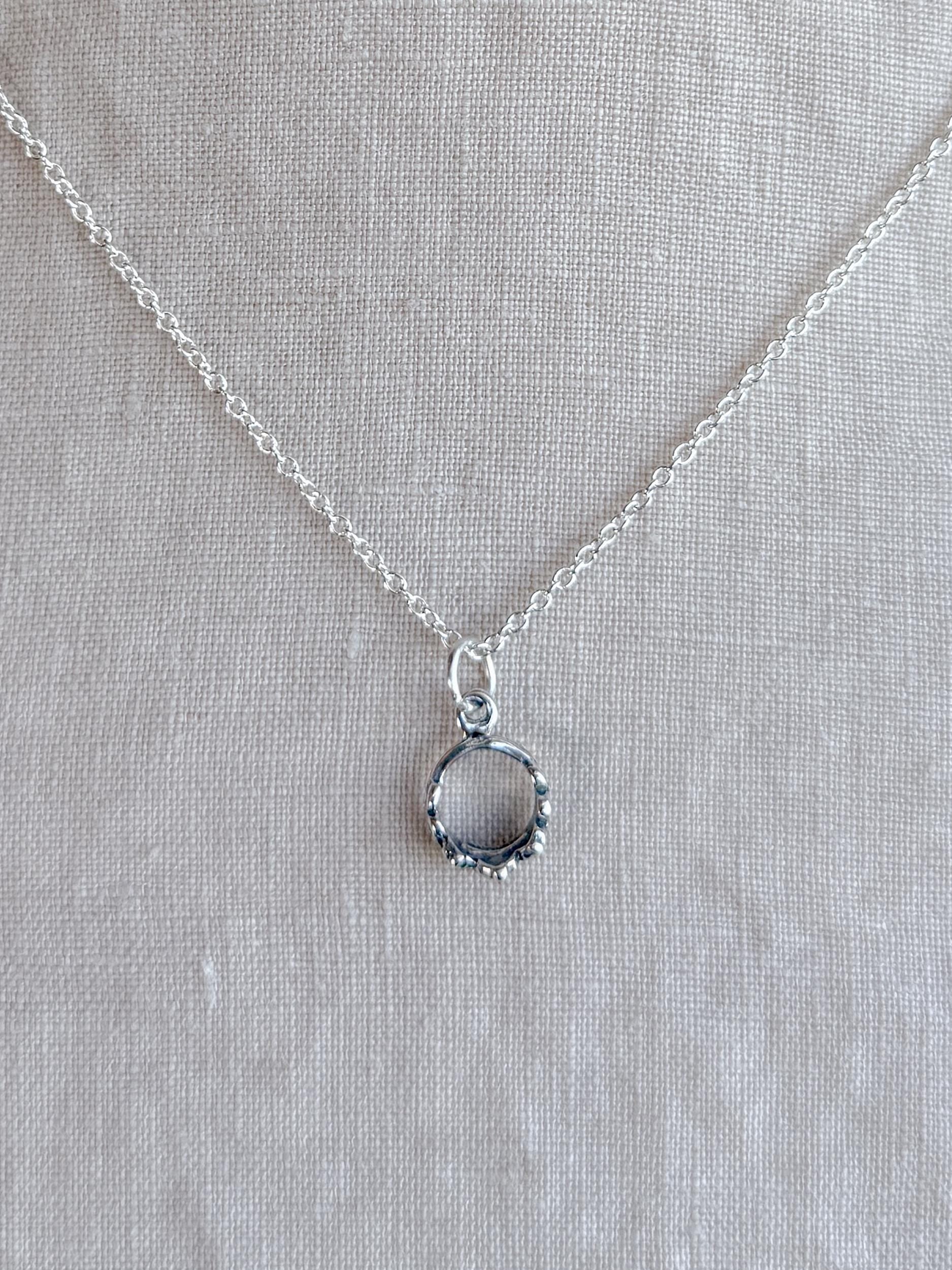 Sterling Silver Princess Tiara Charm Pendant, Crown Jewelry, Minimalist Royal Charm, Gift for Her