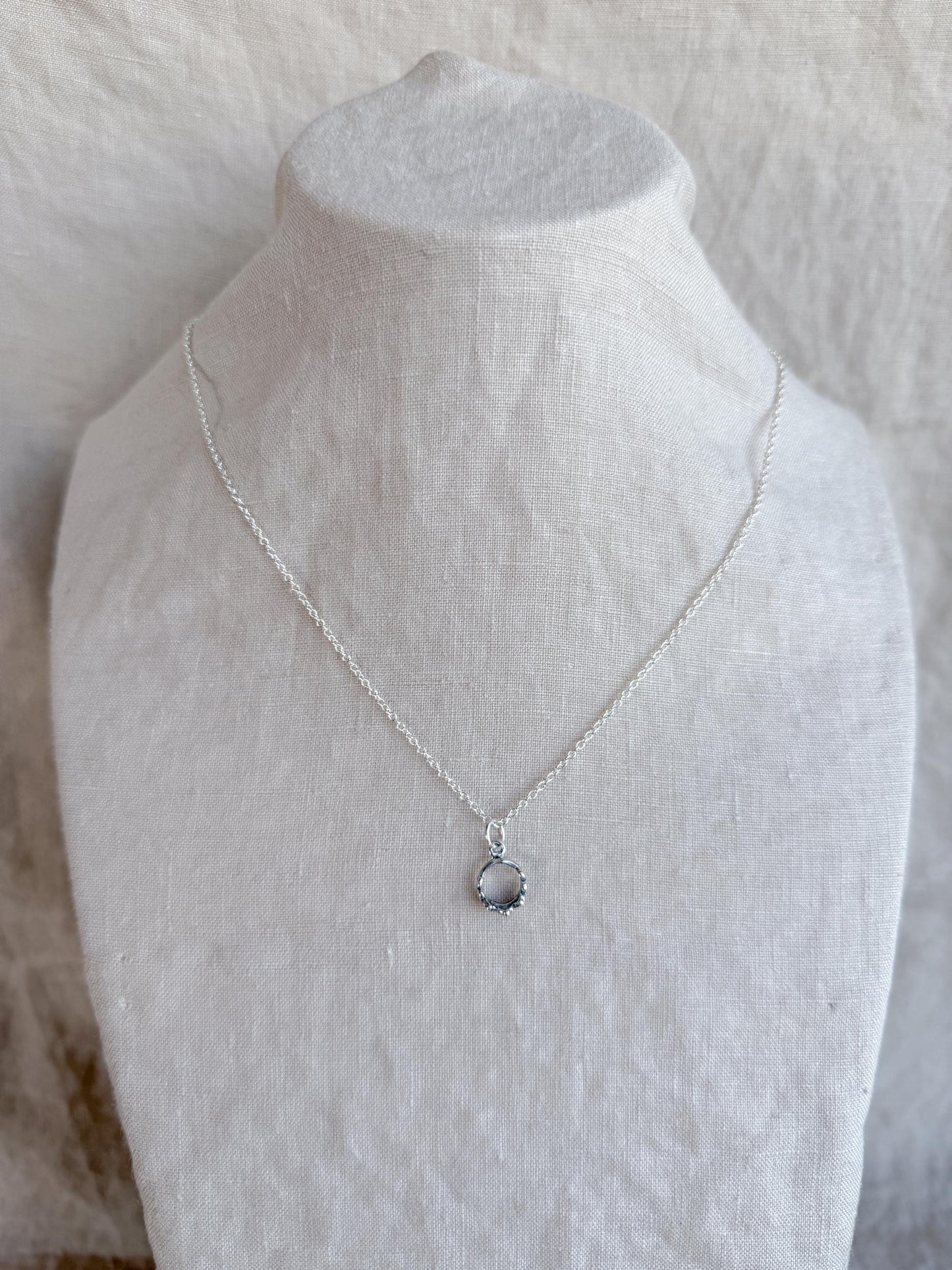 Sterling Silver Princess Tiara Charm Necklace, Minimal Princess Themed Layering Jewelry, Gift for Her