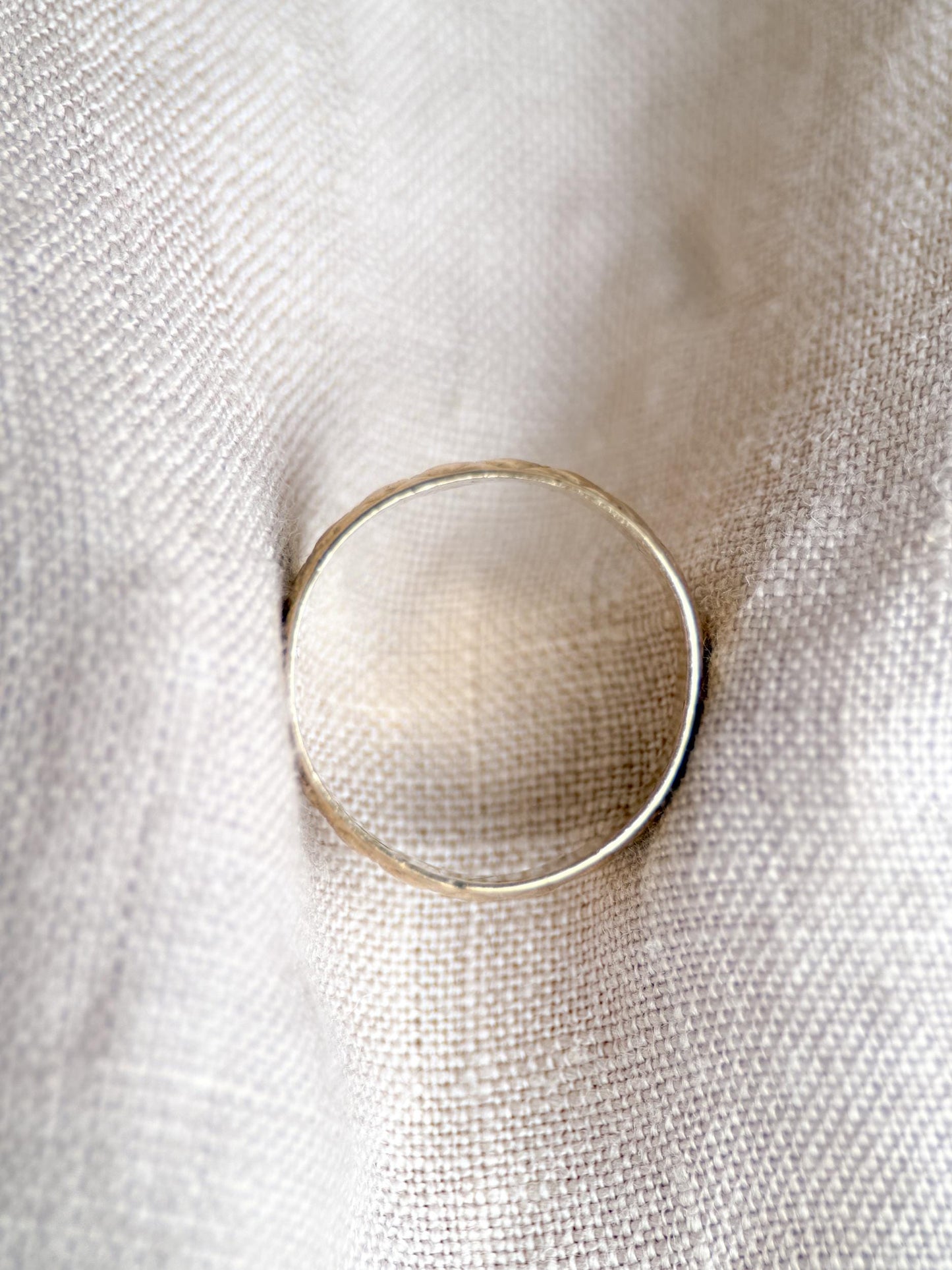 Vintage Engraved Wedding Band, 9k Gold, Tally Scalloped Minimalist Ring, Size 6