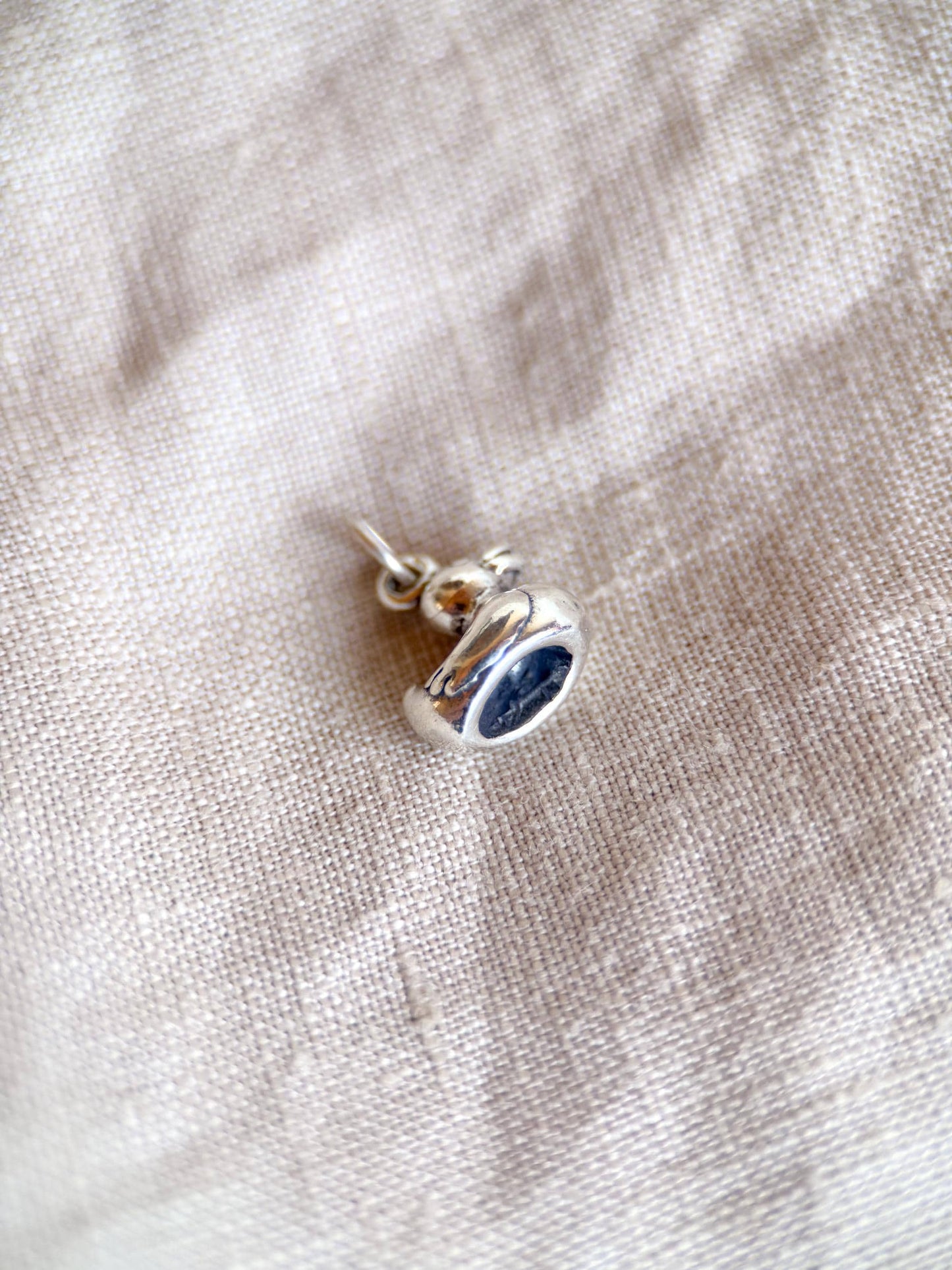 Sterling Silver Rubber Duck Charm Pendant, Playful Minimalist Jewelry, Gift for Her