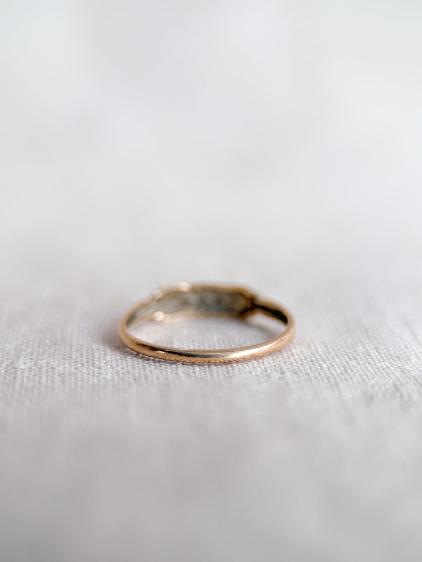 Vintage Diamond Wedding Band, 14k Gold, Art Deco Filigree Minimalist Ring, Stacking Band