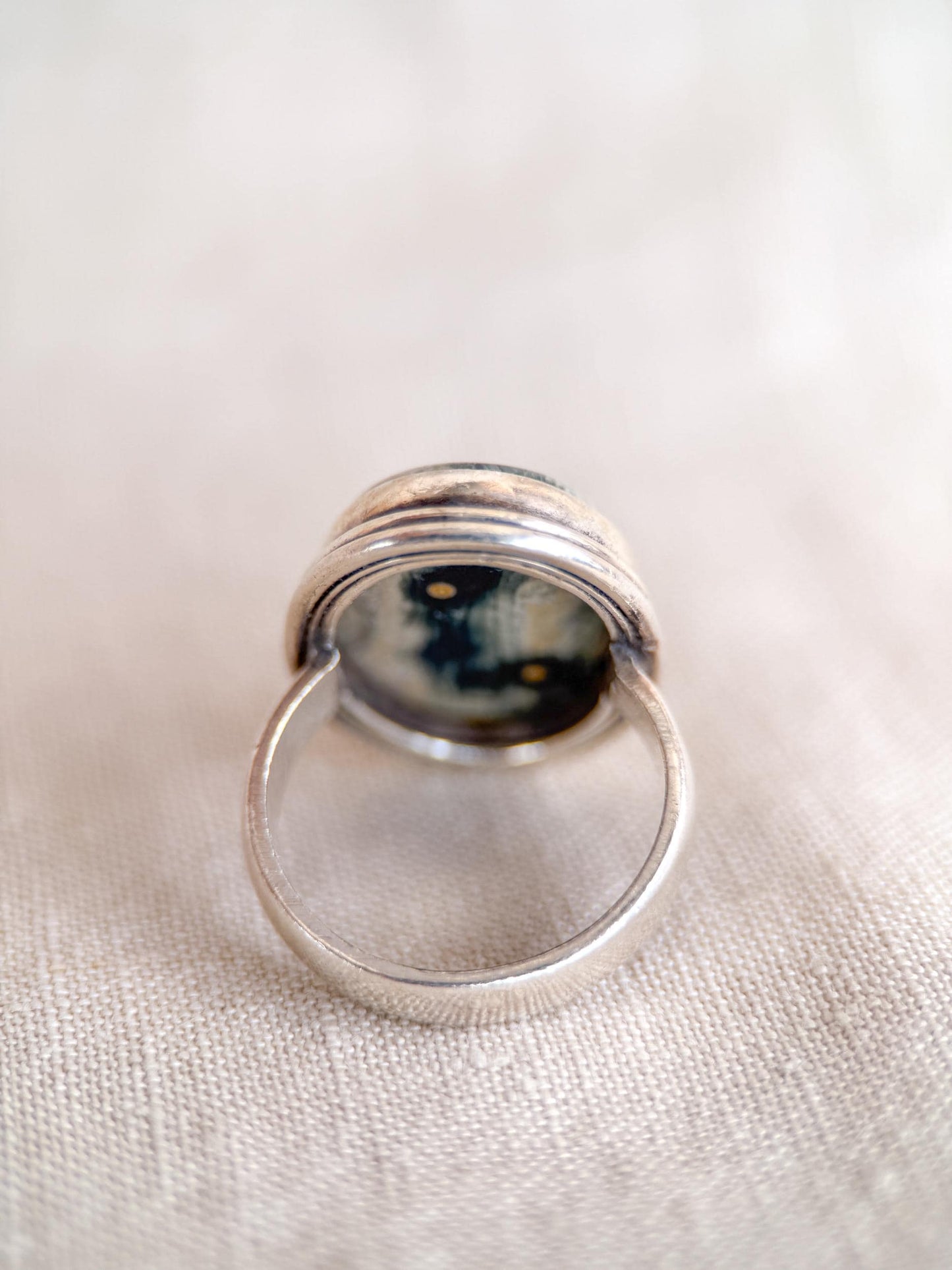Vintage Quartz Ring Sterling Silver, Oval Gemstone Statement Ring, Boho Everyday Jewelry