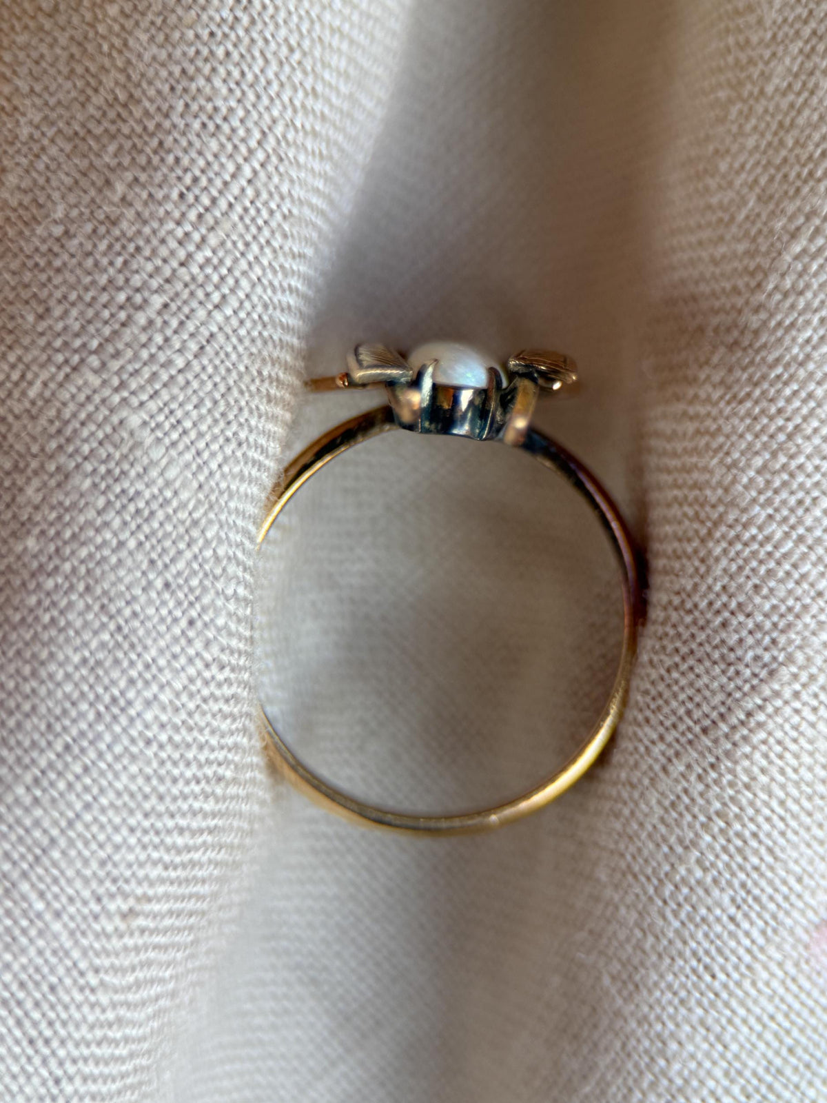 Vintage Opal Insect Ring, 18k Gold Art Nouveau Statement Ring, Unique Gemstone Bug Jewelry