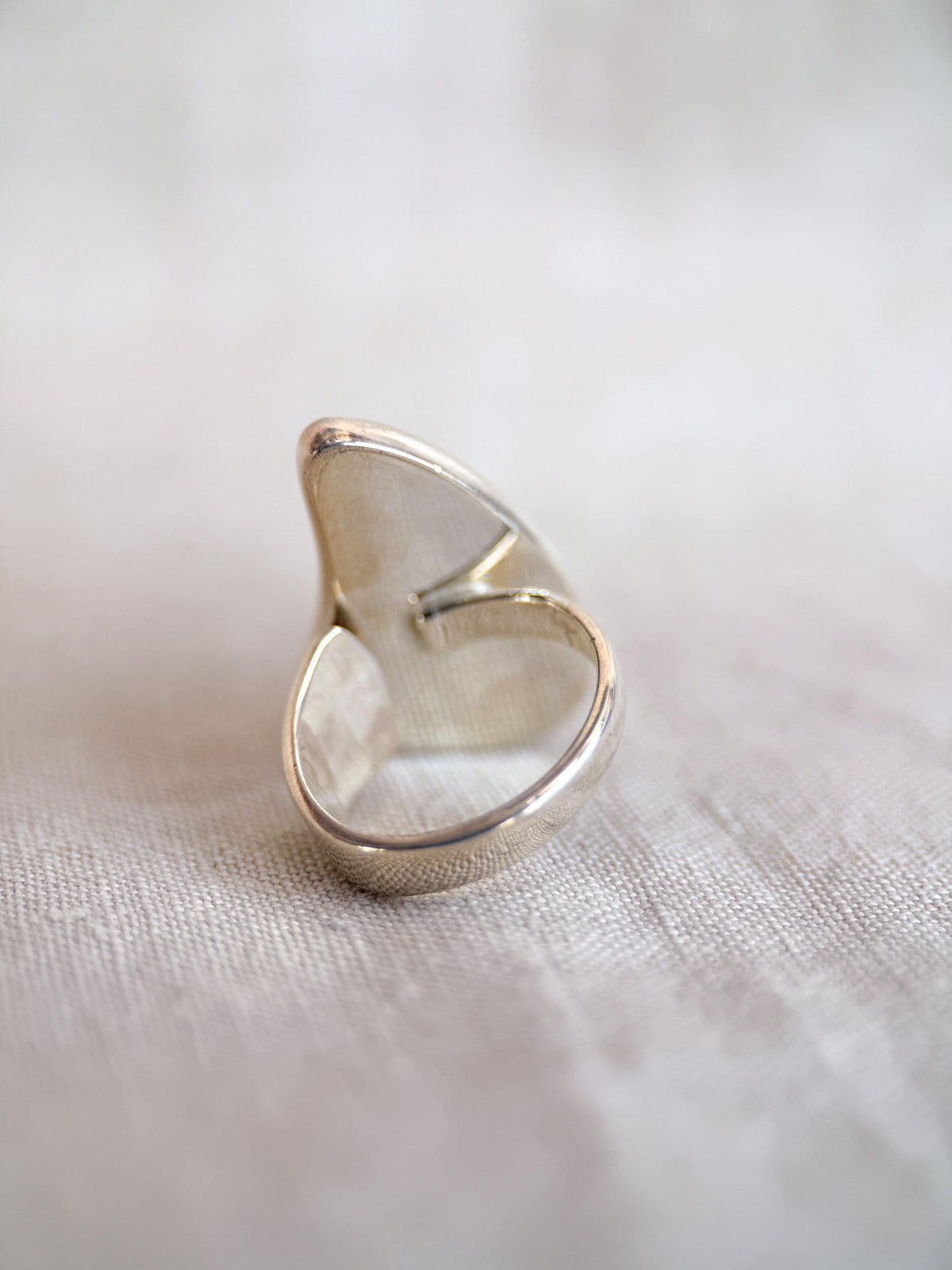 Vintage Amber Ring, Sterling Silver, Bezel Teardrop Statement Ring, Boho Everyday Jewelry