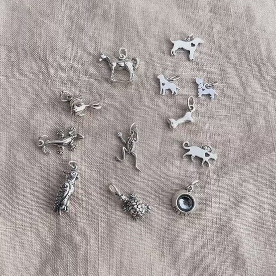 Sterling Silver Goldfish Charm Pendant, Pet Fish Themed Minimalist Jewelry, Gift for Her