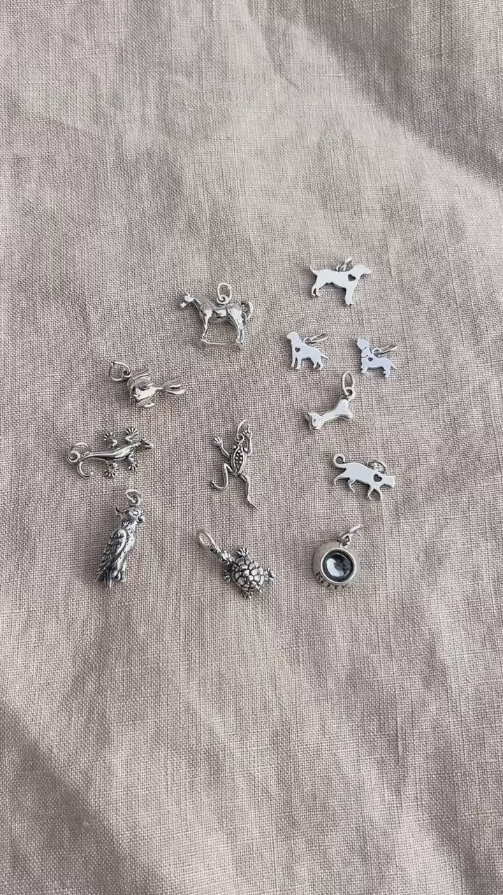 Sterling Silver Goldfish Charm Pendant, Pet Fish Themed Minimalist Jewelry, Gift for Her