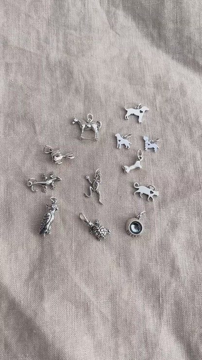 Sterling Silver Goldfish Charm Pendant, Pet Fish Themed Minimalist Jewelry, Gift for Her