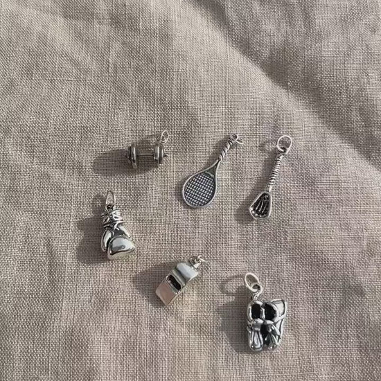 Sterling Silver Running Shoes Charm Pendant, Running Themed Minimalist Jewelry, Gift for Her