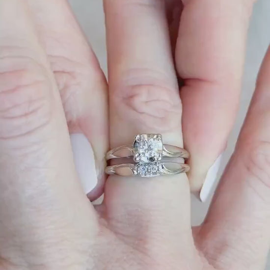 Vintage Diamond Bridal Set