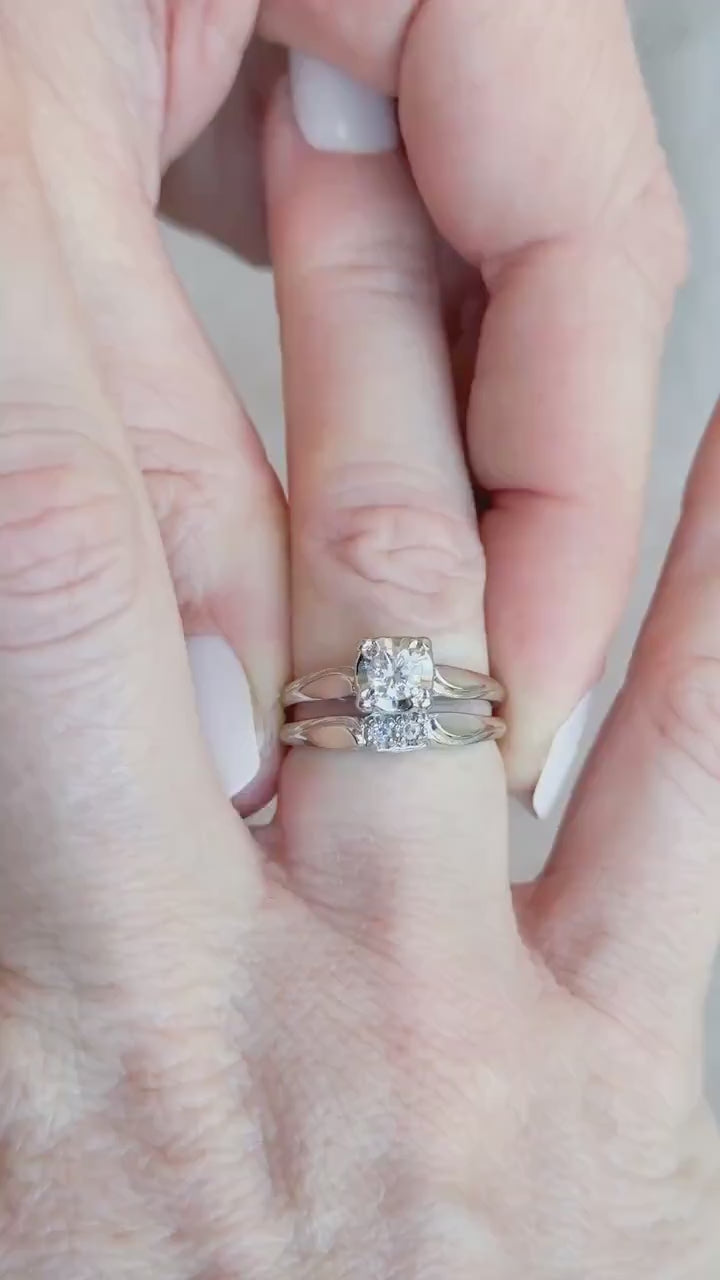 Vintage Diamond Bridal Set