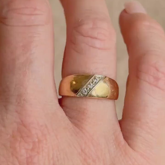 Vintage 1980s Diamond Ring in 14k Gold